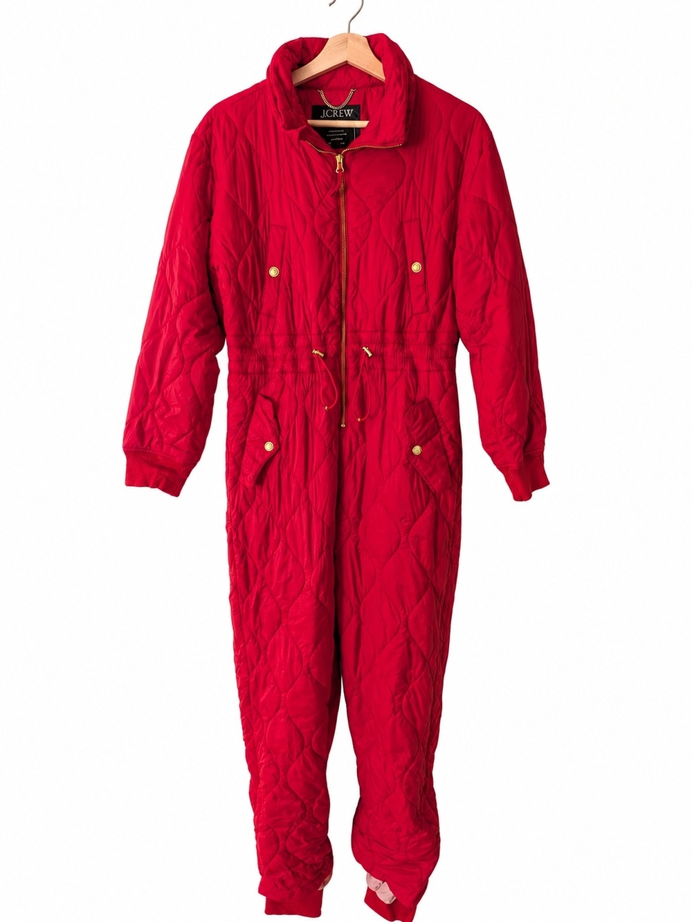 J. Crew Red Quilted Puffer PrimaLoft Ski/Snowsuit